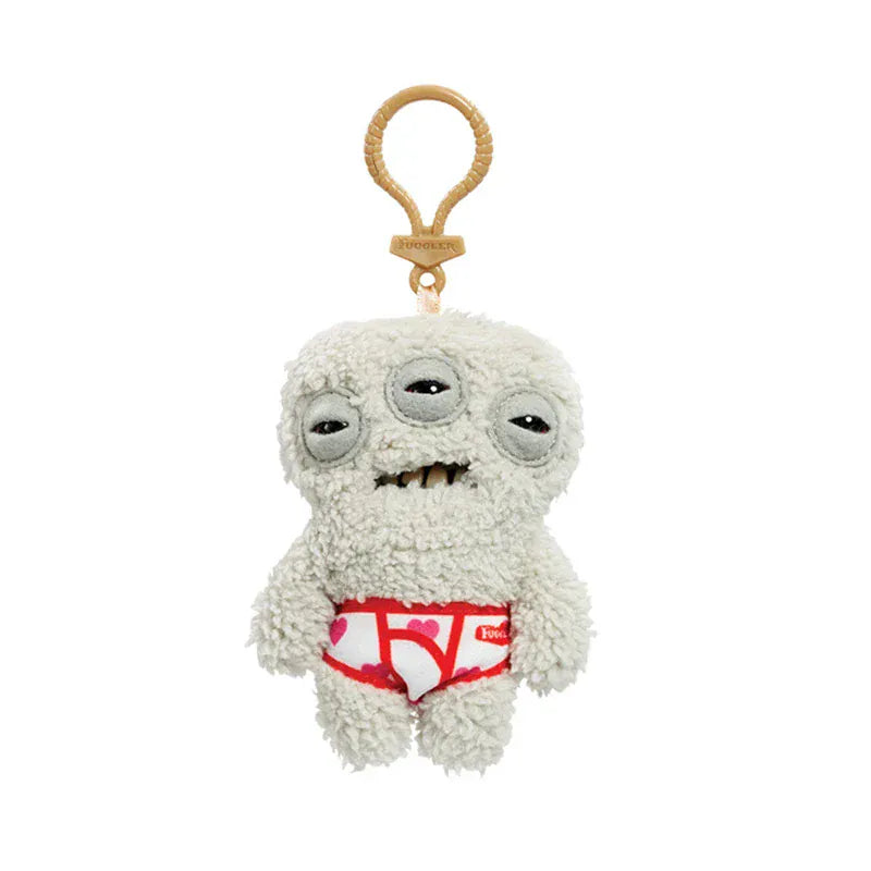 12cm Fuggler Funny Ugly Monster Plush Toys Keychain Kawaii Fuggler Monster Rabbits Cute Stuffed Peluche Dolls Pendants Gifts Kid