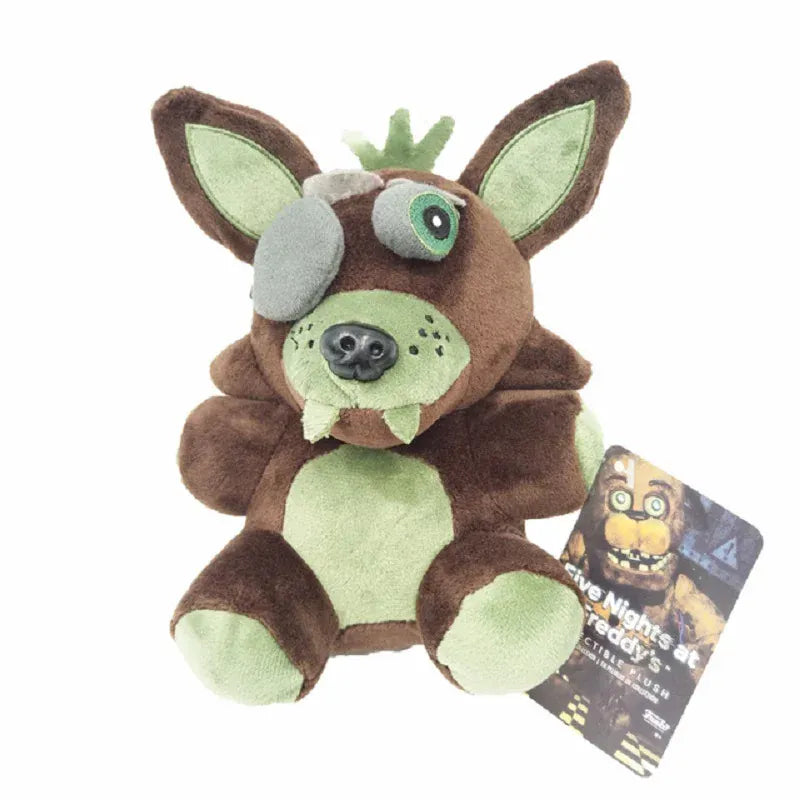 18cm FNAF Stuffed Plush Toys Freddy Fazbear Bear Foxy Rabbit Bonnie Chica Peluche Juguetes 5 Nights At Freddy Plushie Toys Gifts