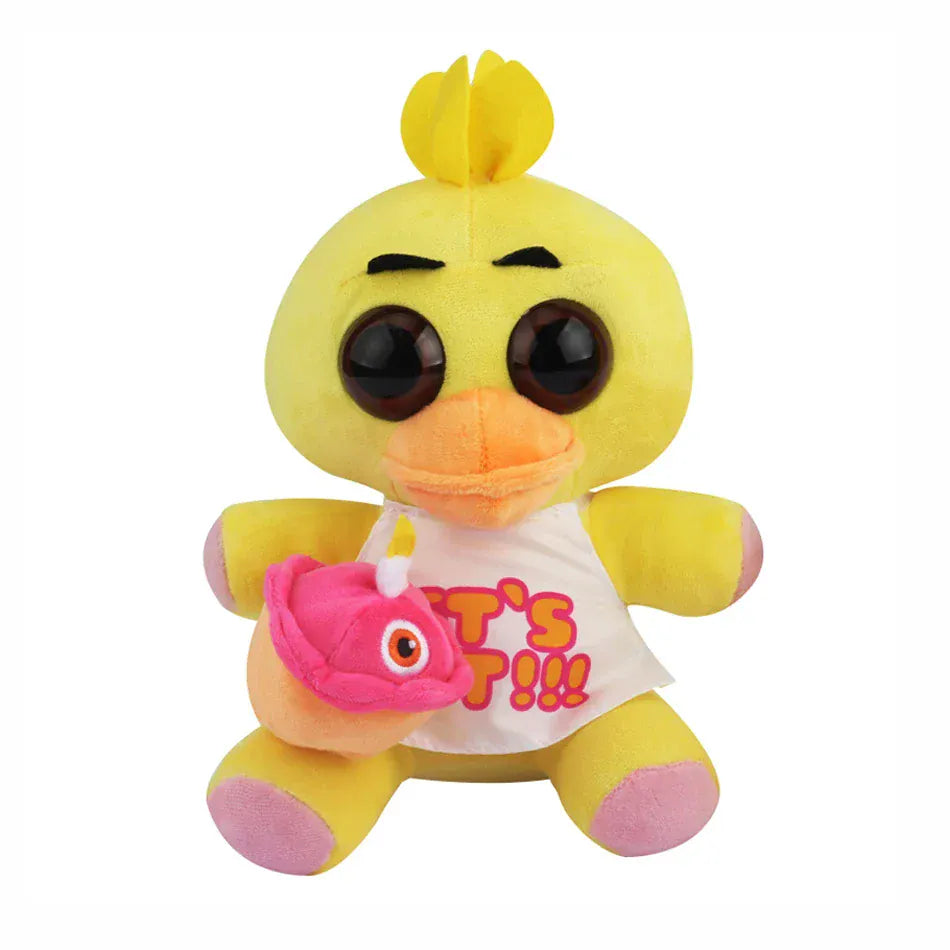 18cm FNAF Stuffed Plush Toys Freddy Fazbear Bear Foxy Rabbit Bonnie Chica Peluche Juguetes 5 Nights At Freddy Plushie Toys Gifts