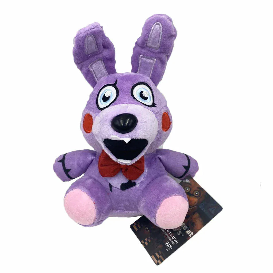 18cm FNAF Stuffed Plush Toys Freddy Fazbear Bear Foxy Rabbit Bonnie Chica Peluche Juguetes 5 Nights At Freddy Plushie Toys Gifts