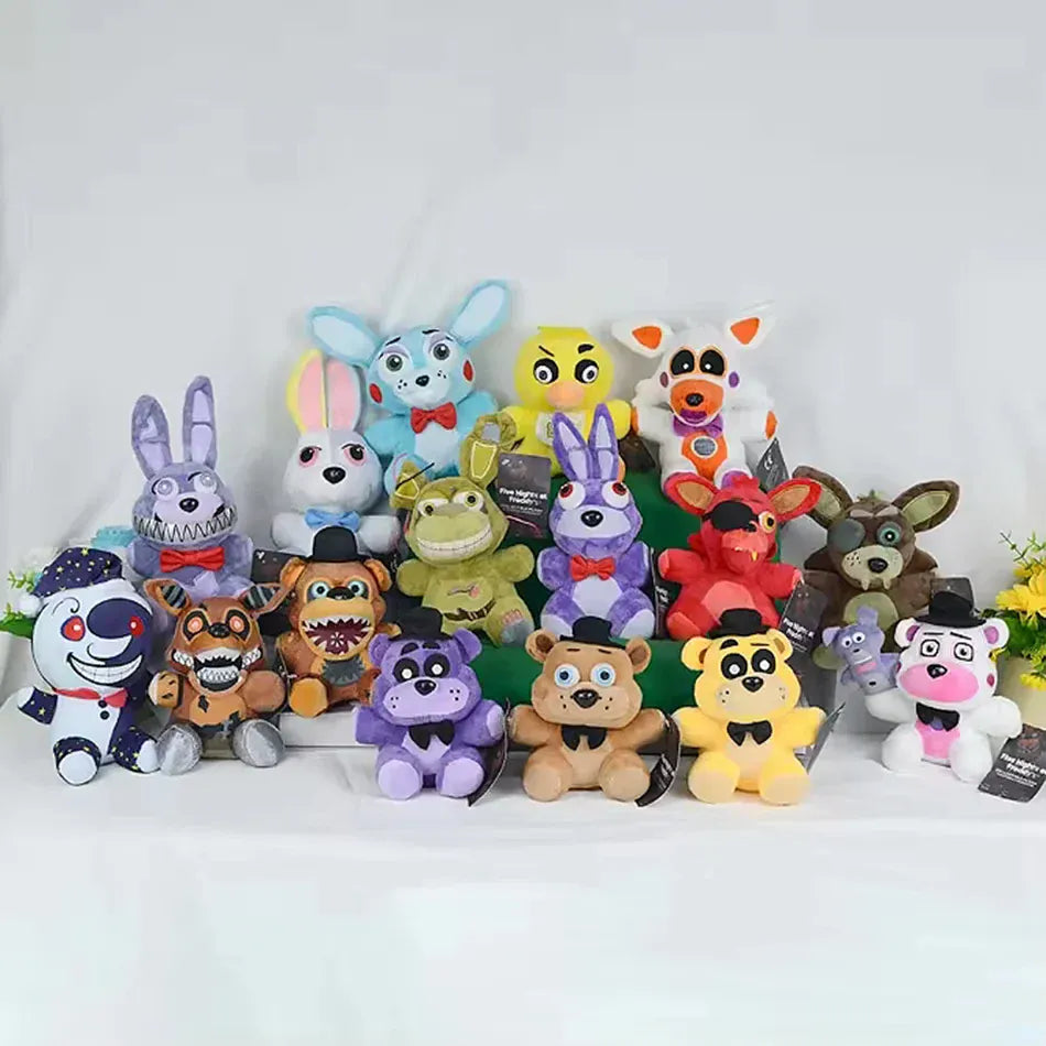 2026 Five Nights at Freddy's (FNAF) - Cute Plush Toys 18cm Game Dolls Bonnie Bear Foxy from the Animated Series Freddy Plush Toy