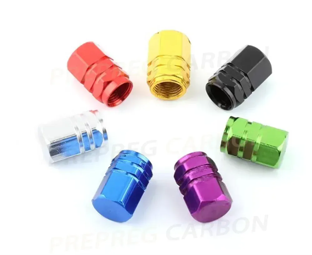 4Pcs Car Tire Valve Stems Cap Knurling Style Tire Valve Cap Aluminum Tire Wheel Stem Air Valve Cap Car Accessories