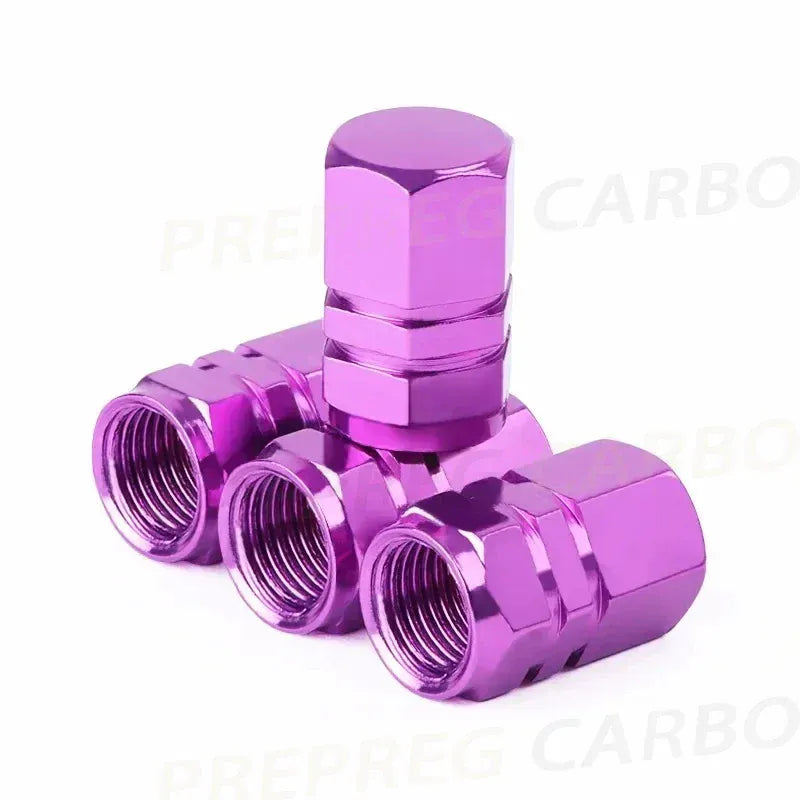 4Pcs Car Tire Valve Stems Cap Knurling Style Tire Valve Cap Aluminum Tire Wheel Stem Air Valve Cap Car Accessories