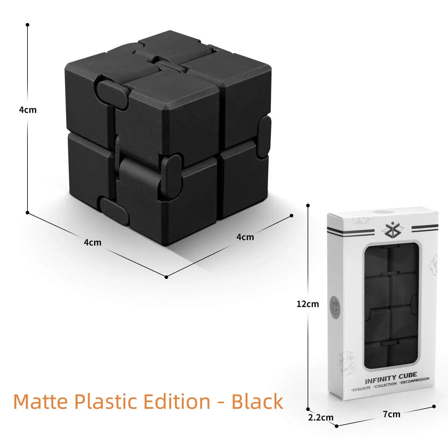 Alloy Infinity Cube Fidget Toy Ultra-Durable Sensory Stress Reliever for Adults & Kids Anxiety Relief Gift