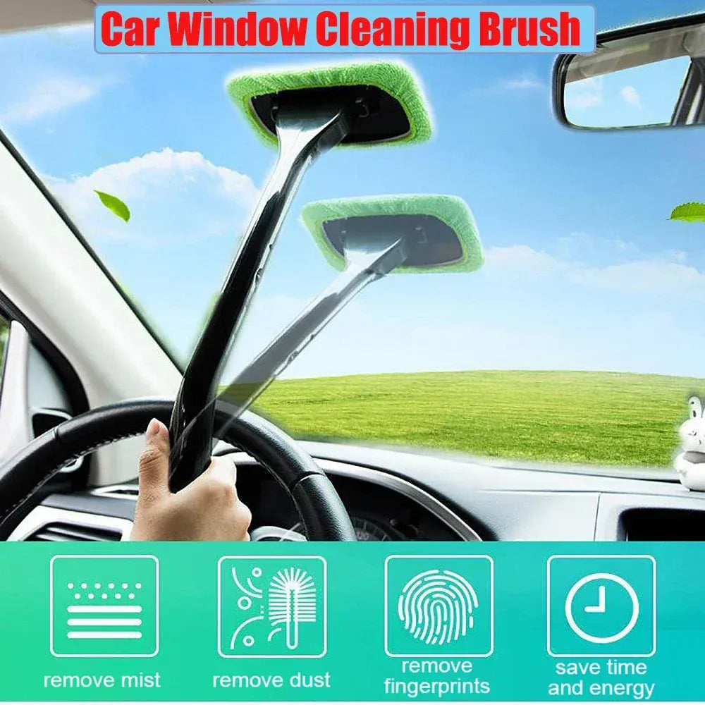 Car Front Windshield Cleaning