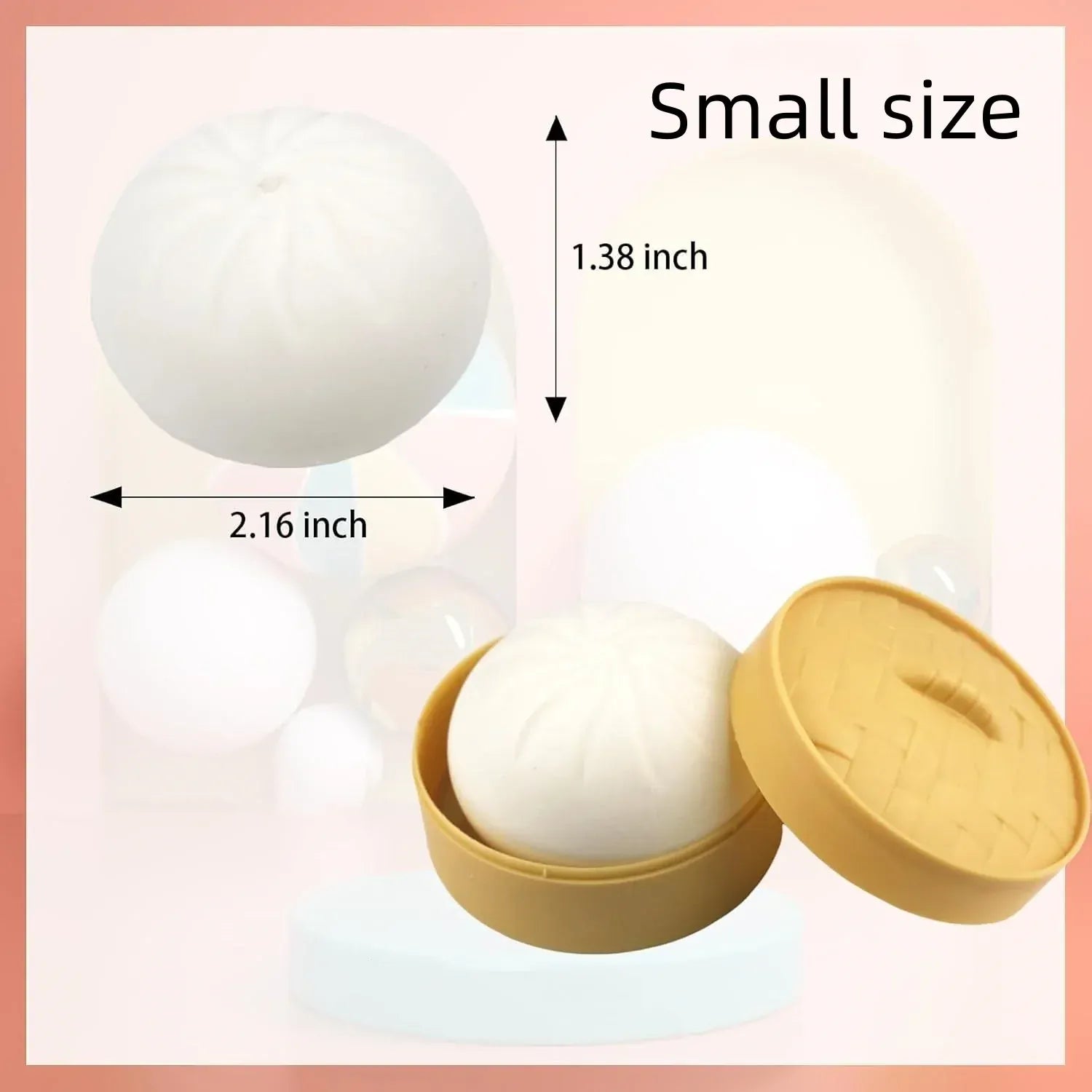 Dumpling Squishy Stress Ball with Mini Steamer - Sensory Fidget Toy