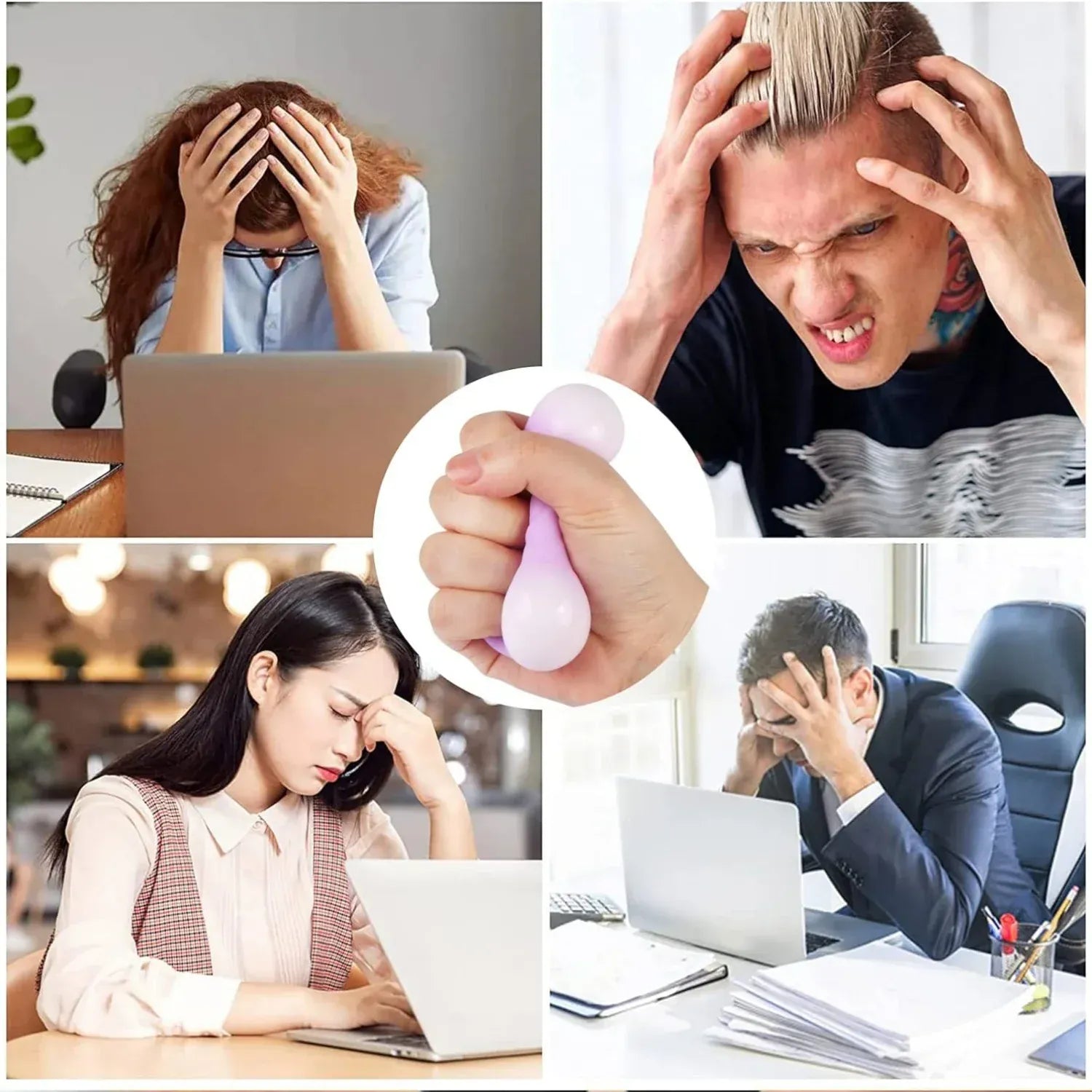 Dumpling Squishy Stress Ball with Mini Steamer - Sensory Fidget Toy