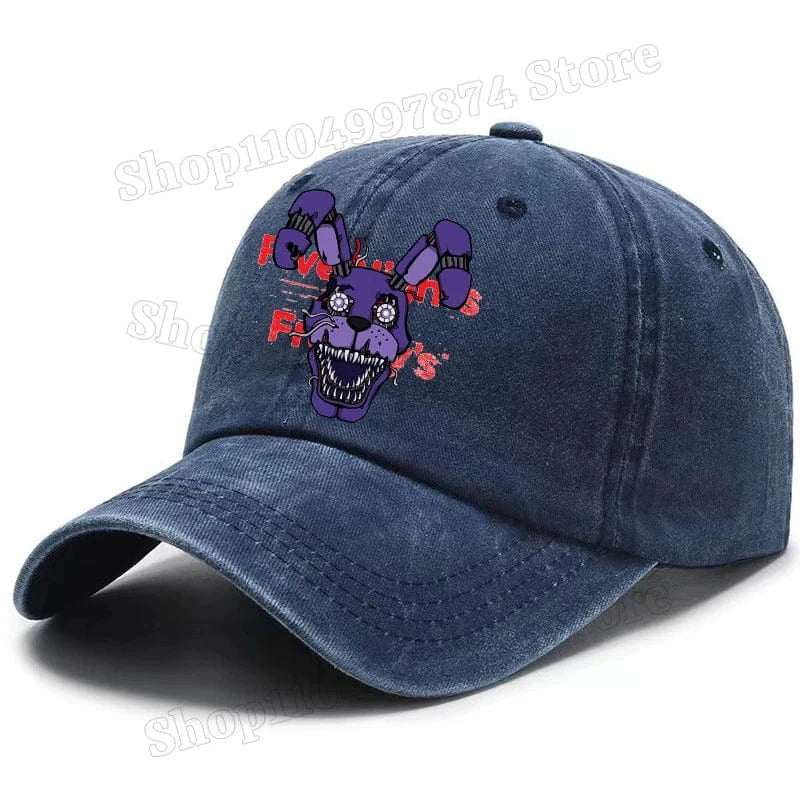 Five Nights At Freddys Baseball Cap Men Fnafs Anime Retro Sun Hat Boy Outdoor Sports Sunbonnet Adult Spring Autumn Headgear Gift