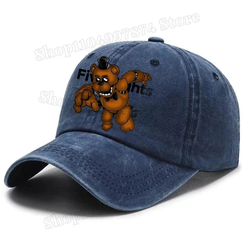 Five Nights At Freddys Baseball Cap Men Fnafs Anime Retro Sun Hat Boy Outdoor Sports Sunbonnet Adult Spring Autumn Headgear Gift