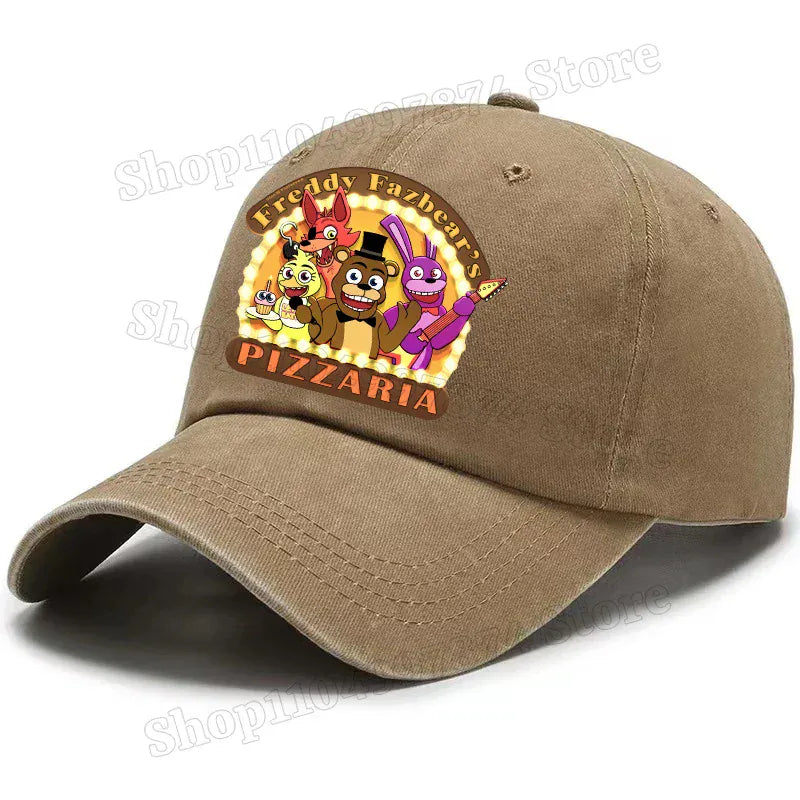 Five Nights At Freddys Baseball Cap Men Fnafs Anime Retro Sun Hat Boy Outdoor Sports Sunbonnet Adult Spring Autumn Headgear Gift