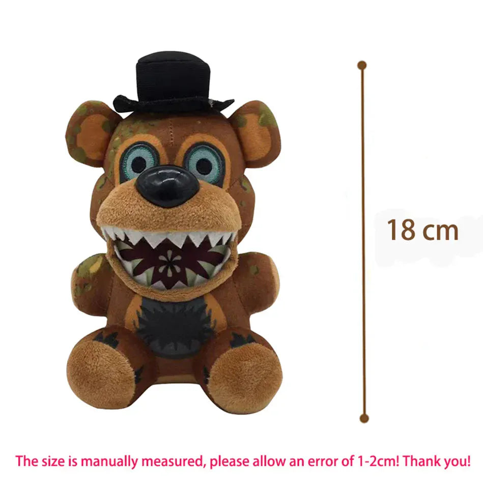 FNAF 18cm Plush Toys Bonnie Bear Foxy Cute Cartoon Stuffed Dolls Five Night at Freddy's Freddy Games Gift for Children