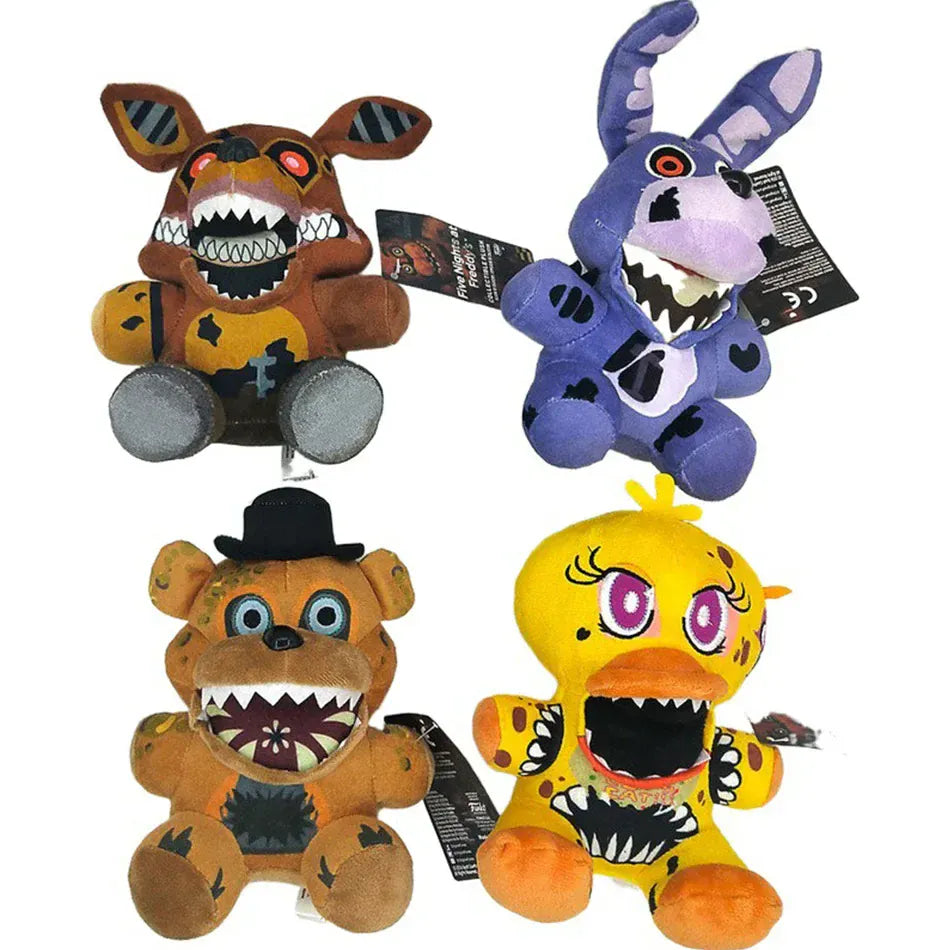 FNAF 18cm Plush Toys Bonnie Bear Foxy Cute Cartoon Stuffed Dolls Five Night at Freddy's Freddy Games Gift for Children