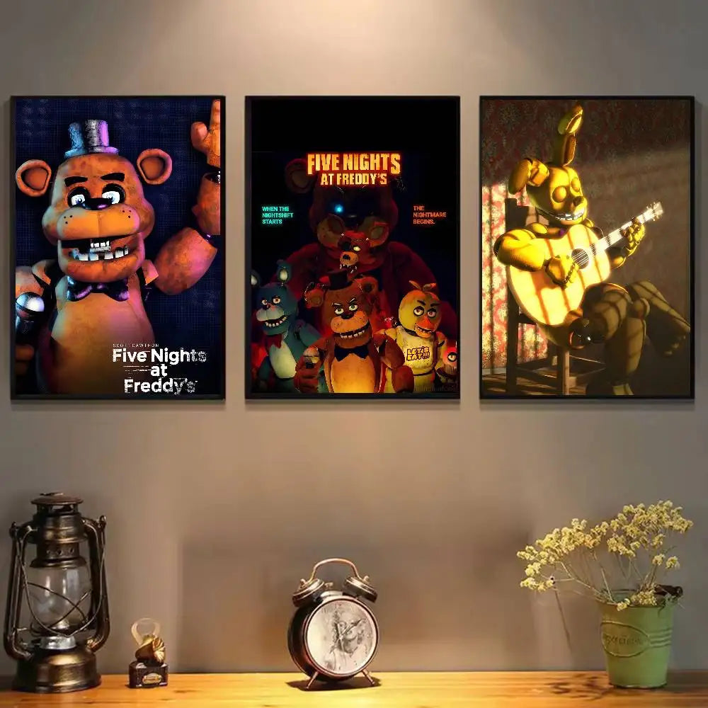 FNAF Five-nights-At-Freddys Ultimate Group Poster HD art poster for home living room bar office decoration sticky, waterproof