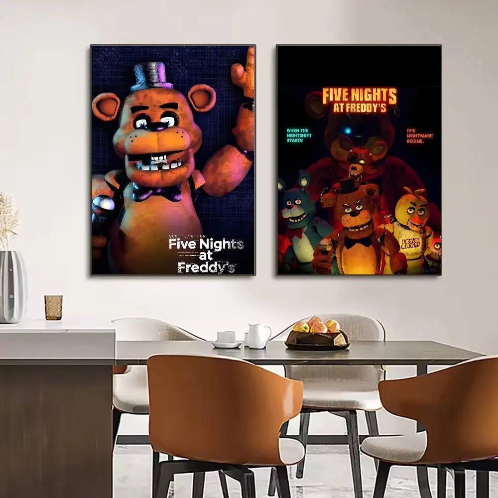 FNAF Five-nights-At-Freddys Ultimate Group Poster HD art poster for home living room bar office decoration sticky, waterproof