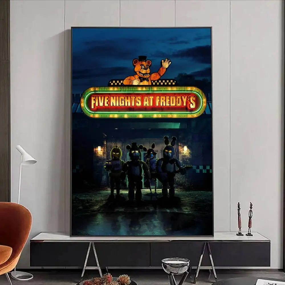 FNAF Five-nights-At-Freddys Ultimate Group Poster HD art poster for home living room bar office decoration sticky, waterproof