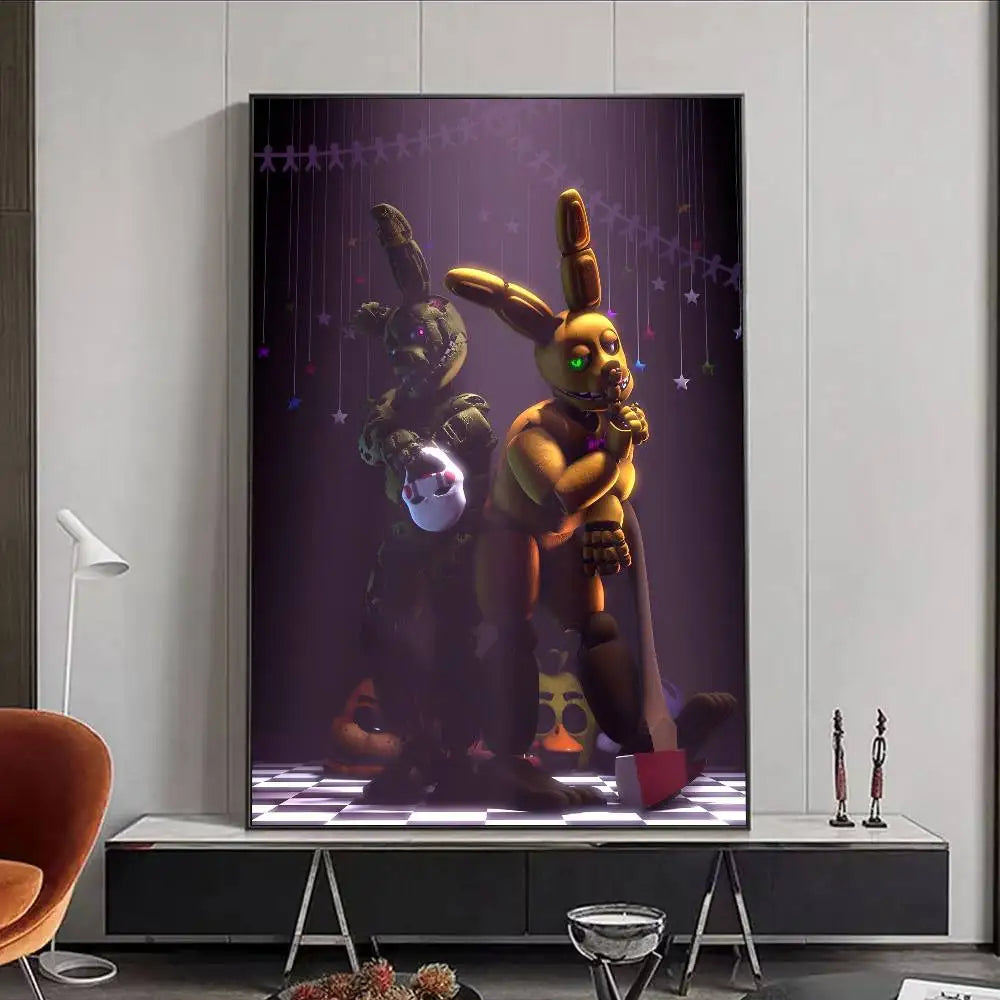 FNAF Five-nights-At-Freddys Ultimate Group Poster HD art poster for home living room bar office decoration sticky, waterproof