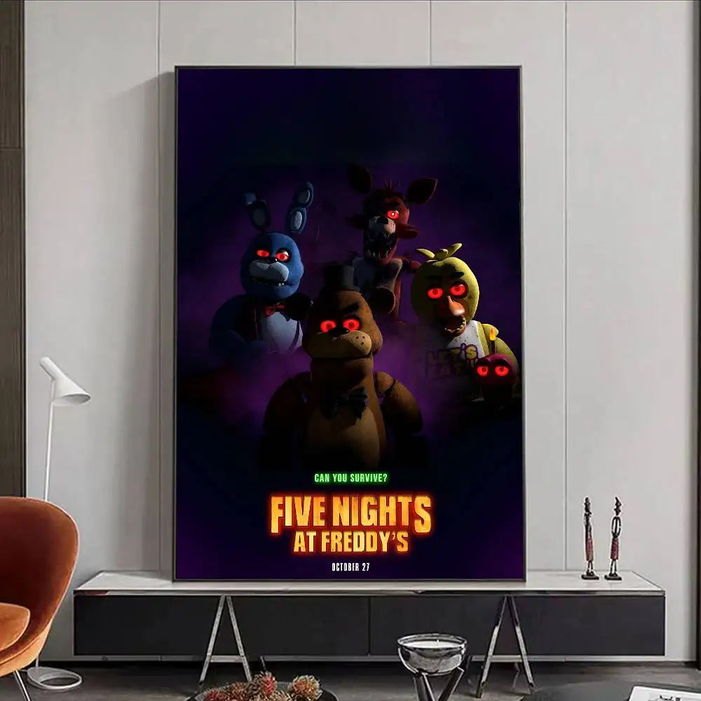 FNAF Five-nights-At-Freddys Ultimate Group Poster HD art poster for home living room bar office decoration sticky, waterproof