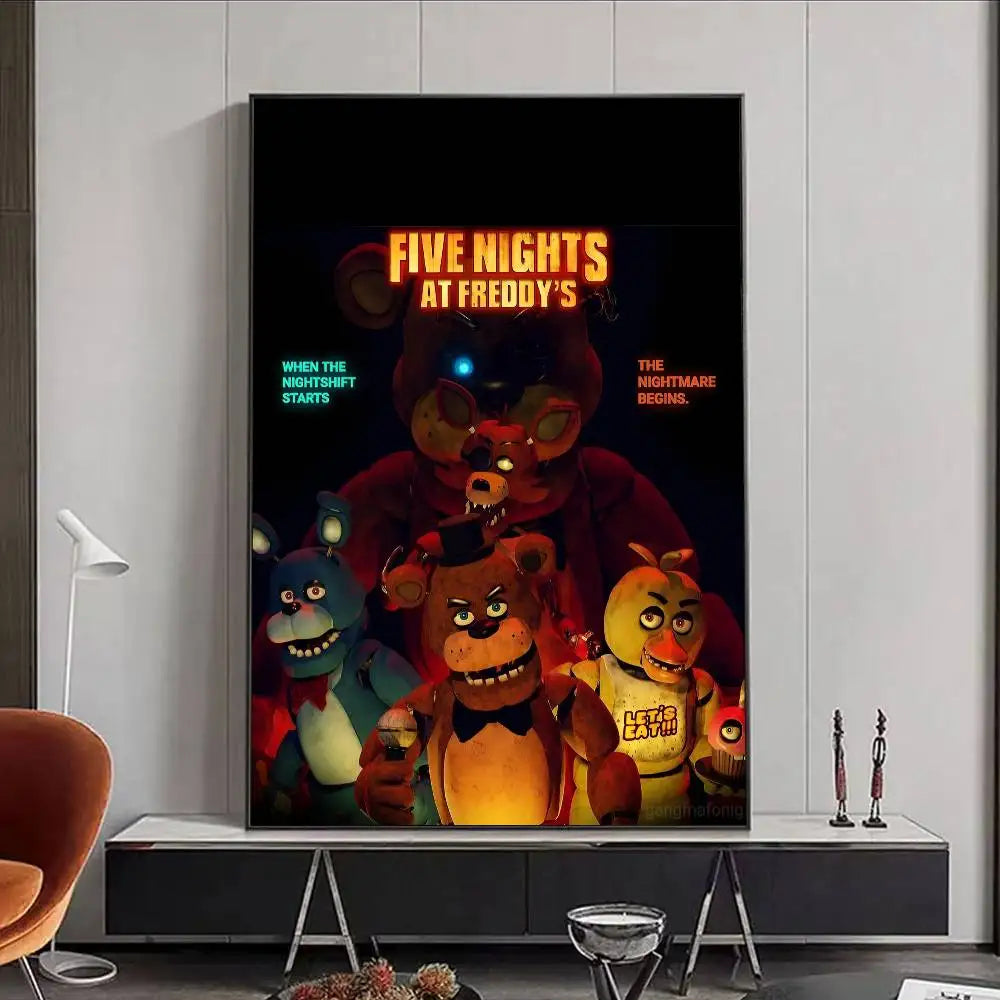 FNAF Five-nights-At-Freddys Ultimate Group Poster HD art poster for home living room bar office decoration sticky, waterproof