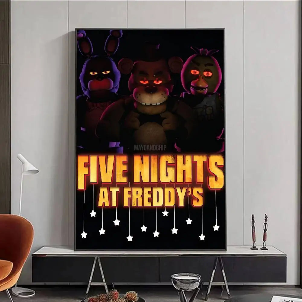FNAF Five-nights-At-Freddys Ultimate Group Poster HD art poster for home living room bar office decoration sticky, waterproof