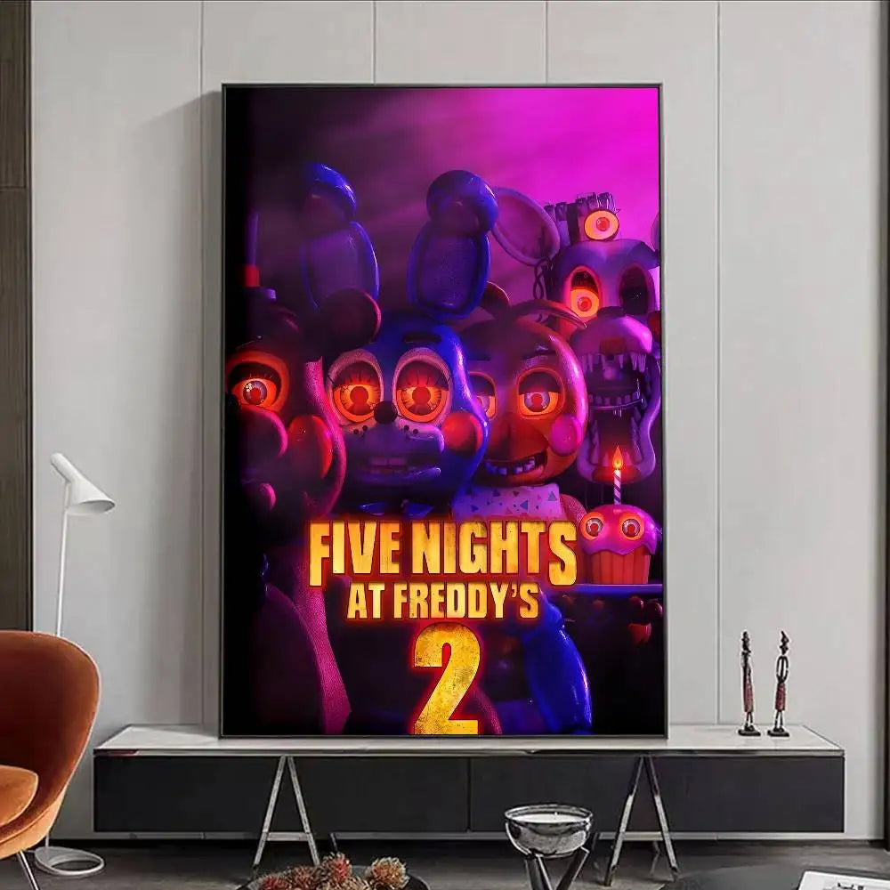 FNAF Five-nights-At-Freddys Ultimate Group Poster HD art poster for home living room bar office decoration sticky, waterproof