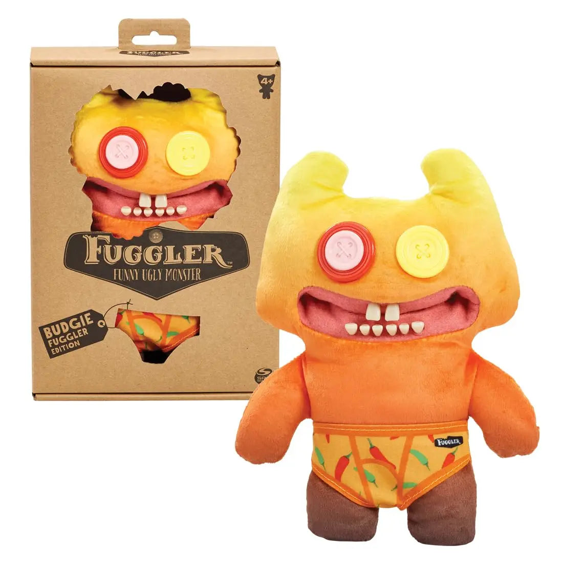 Fuggler Funny Ugly Monster Budgie Fuggler Edition Underpants Series Quirky Funny Tooth Monster Count Underoo McGoo Plush Dolls