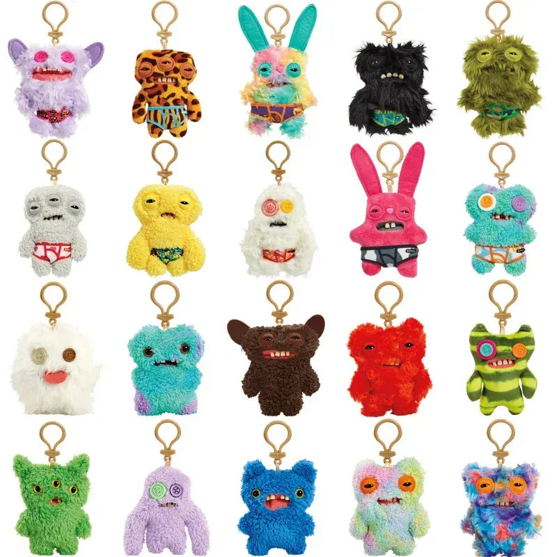Fuggler Funny Ugly Monster Plush Toys Keychain Monster Rabbits Cute Stuffed Fugg Kawaii Peluche Dolls Pendants Gifts Kid 12CM