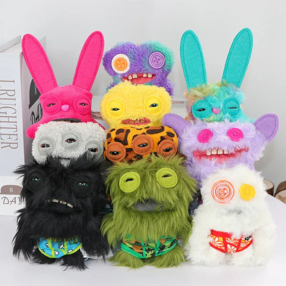 Fuggler Funny Ugly Monster Plush Toys Keychain Monster Rabbits Cute Stuffed Fugg Kawaii Peluche Dolls Pendants Gifts Kid 12CM