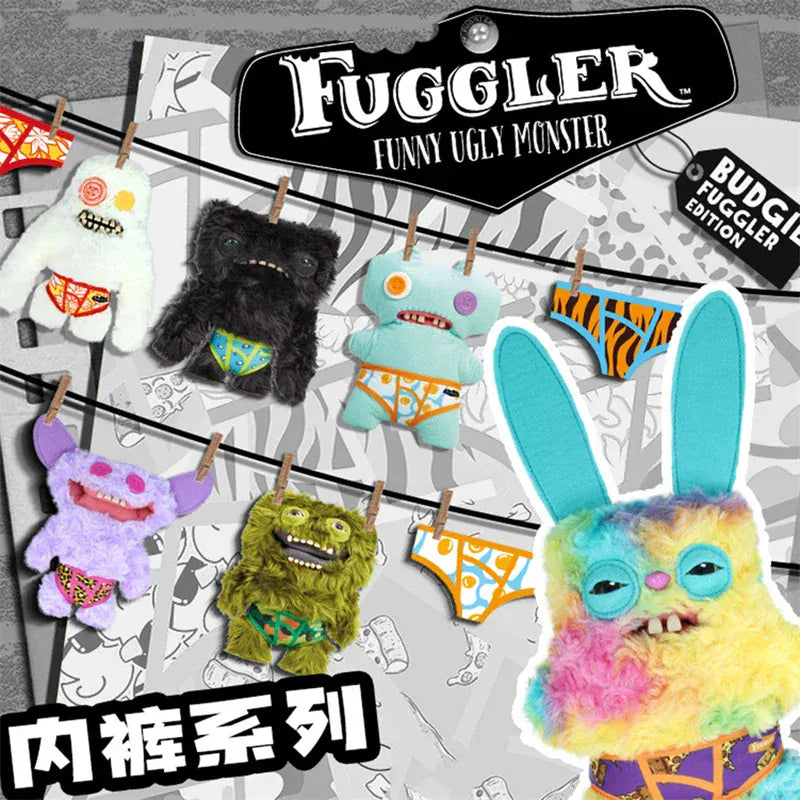 Fuggler Plush Toys Funny Ugly Teeth Monster Beach Resort Series Plushies Squirm Crazy Rabbit Stuffed Peluche Doll Gifts