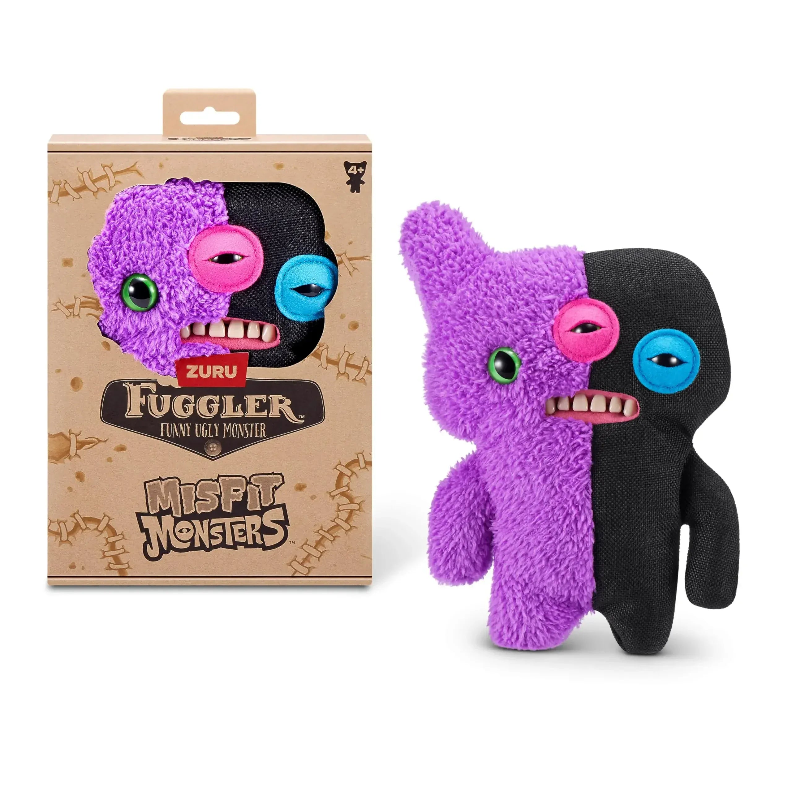 Fuggler WideEyed Tooths Monster Plush Dolls Soft Fuggler Stuffed Pants Gap Toothed McGoo‌ ‌Monstrosity Peluche Toys