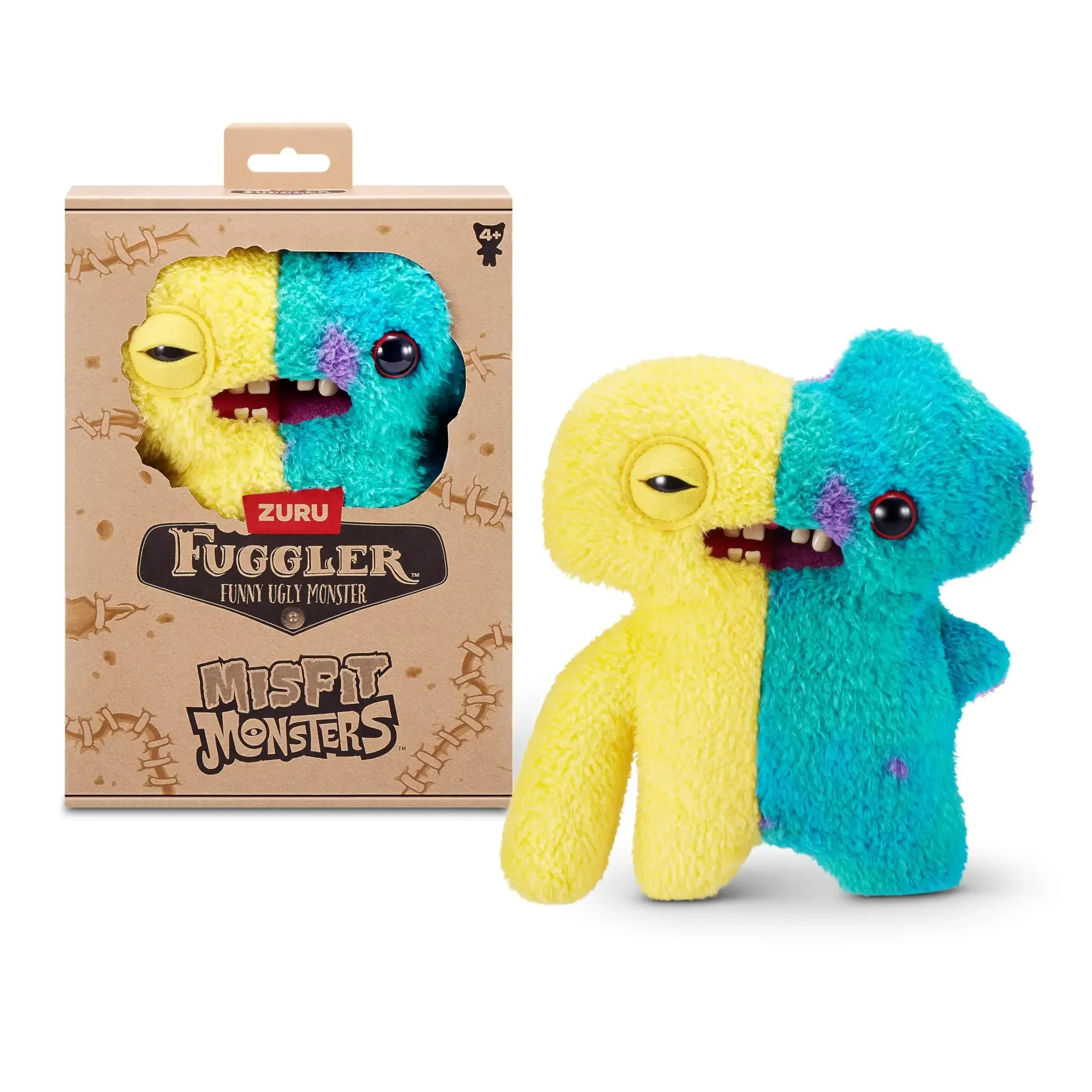 Fuggler WideEyed Tooths Monster Plush Dolls Soft Fuggler Stuffed Pants Gap Toothed McGoo‌ ‌Monstrosity Peluche Toys