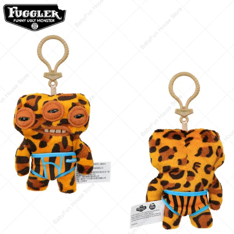 Original Fuggler Ugly Teeth Monsters Plush Toys Keychains Fugglers Wide Eyed Weirdo Annoyed Alien Rabbit Peluche Dolls Pendants
