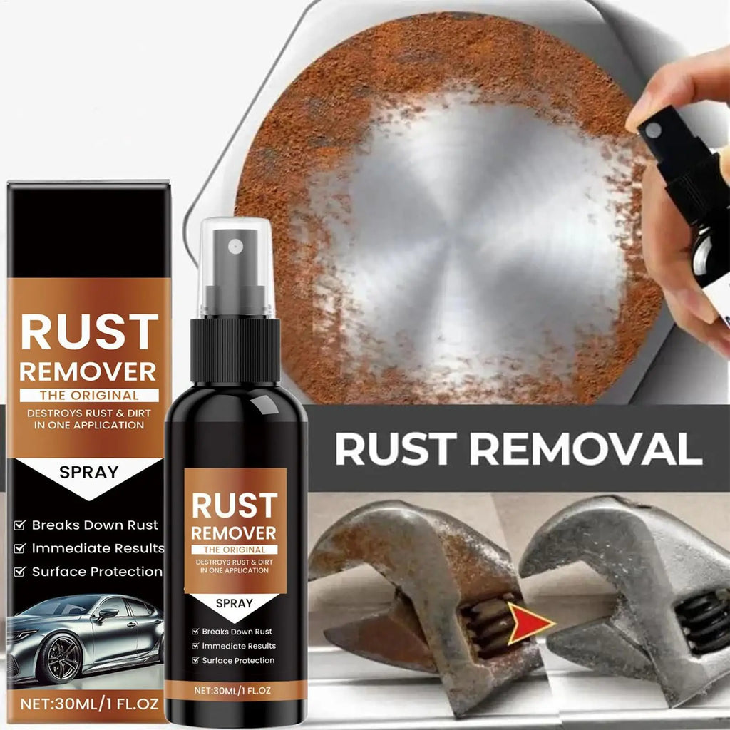 Rust Remover Spray Automotive Rust Remover Effective Concentrated 1 Fl.oz Fast-Acting Long-Lasting Cleaner for Household