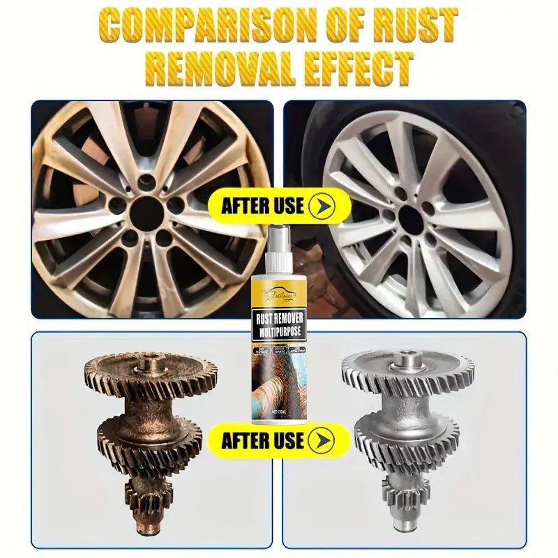 Rust Remover Spray - Effective Metal Surface Protector for Cars, Bicycles & Home Decor - No Electricity Needed, Easy to Use, Dur