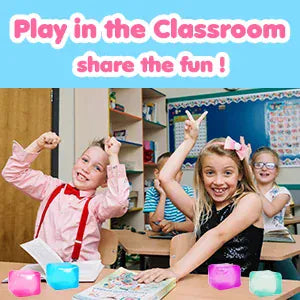 Squishy Ice Cube Stress Ball - 3 Pack Sensory Fidget Toy