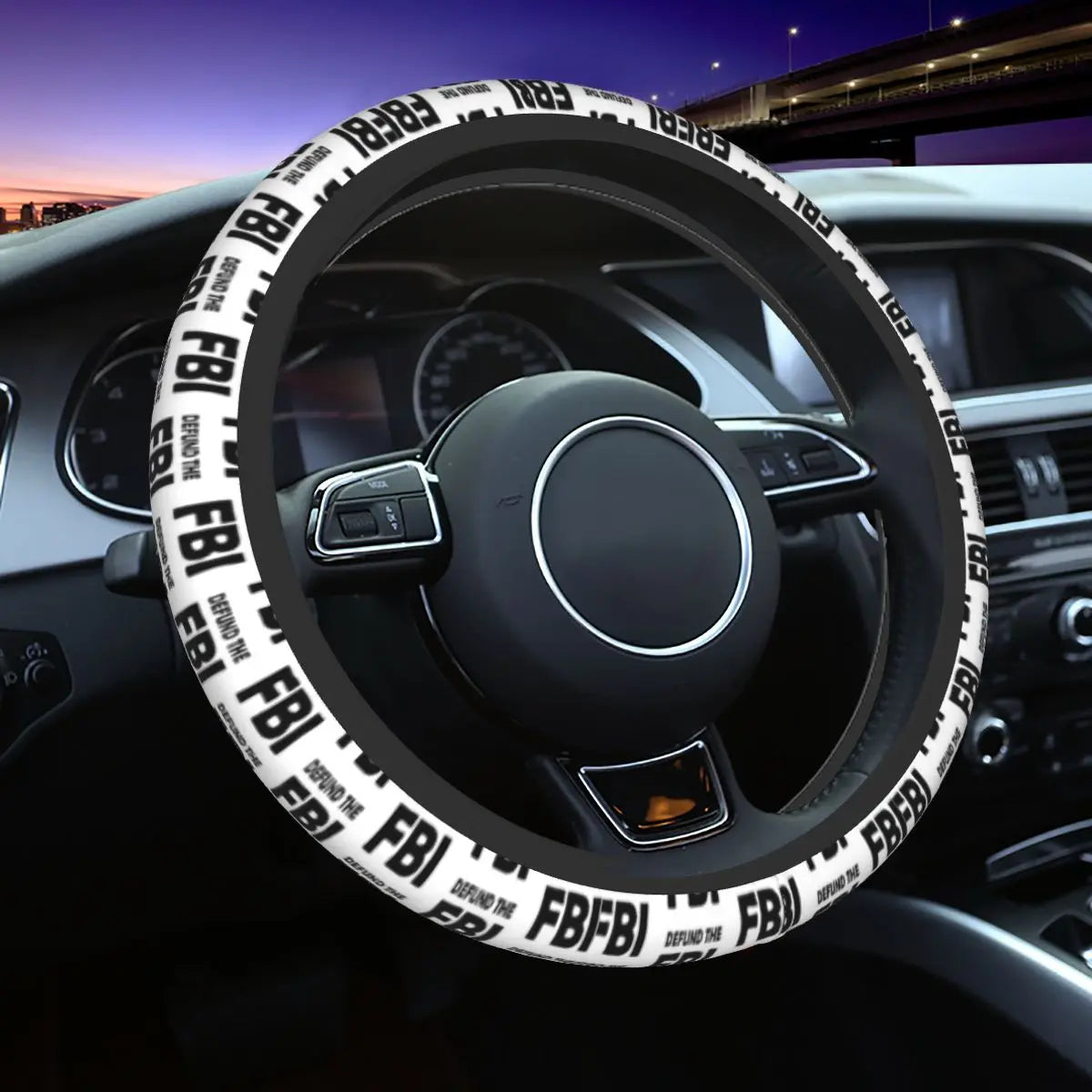 Steering Wheel Cover Without Inner Ring Defund The Fbi Custom DIY Automotive Supplies Comfortable Car Covers Suite