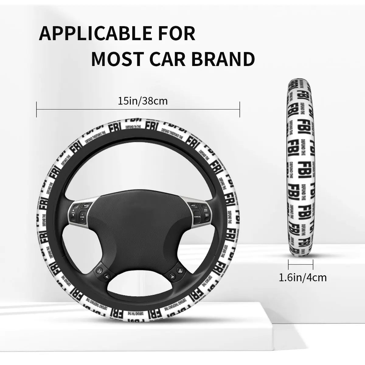Steering Wheel Cover Without Inner Ring Defund The Fbi Custom DIY Automotive Supplies Comfortable Car Covers Suite