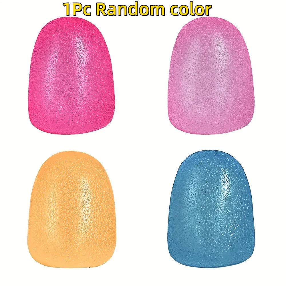 Textured Ice Ball Squishy Fidget Toy - Soft Squeeze Stress Relief for Kids & Adults