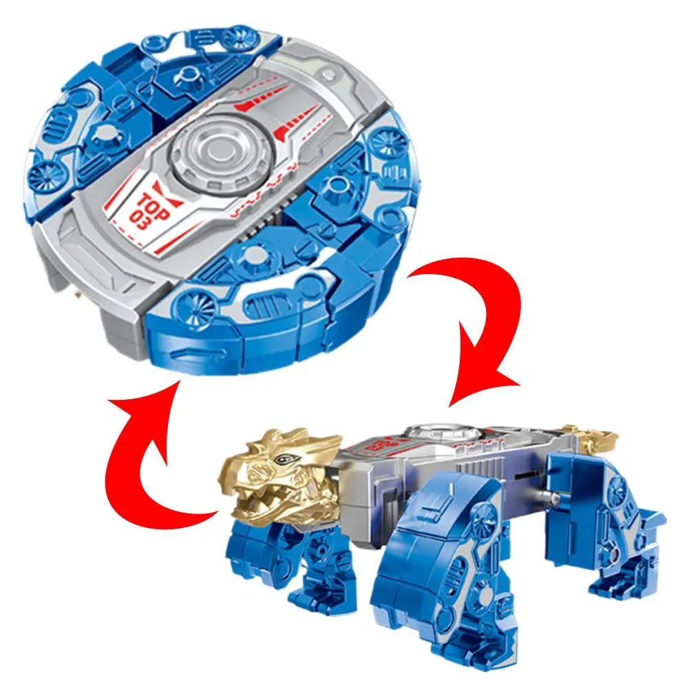 Transformable Robot Fidget Spinner - DIY Deformable Sensory Toy for Kids