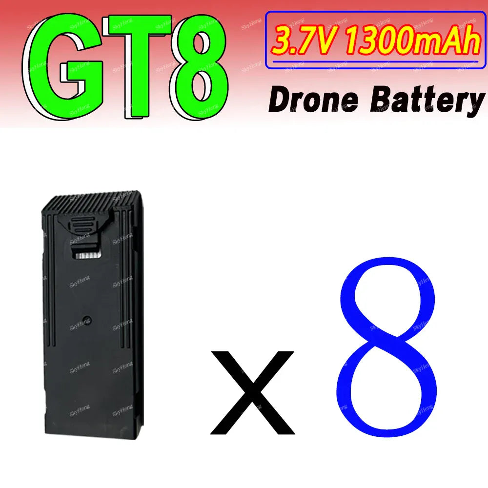 Wholesale GT8 Drone Battery 3.7V 1300mAh Original Battery GT8 4K Camera Drone Spare Lipo Battery GT8 Accessories Parts